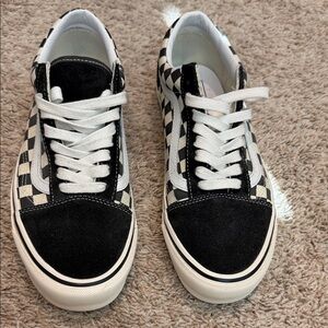 Vans Black and White Checkered Sneakers